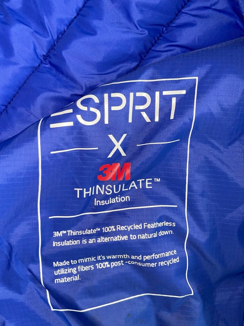 Esprit Women’s XL Blue Lightweight Packable Puffer Jacket - Picture 6 of 12